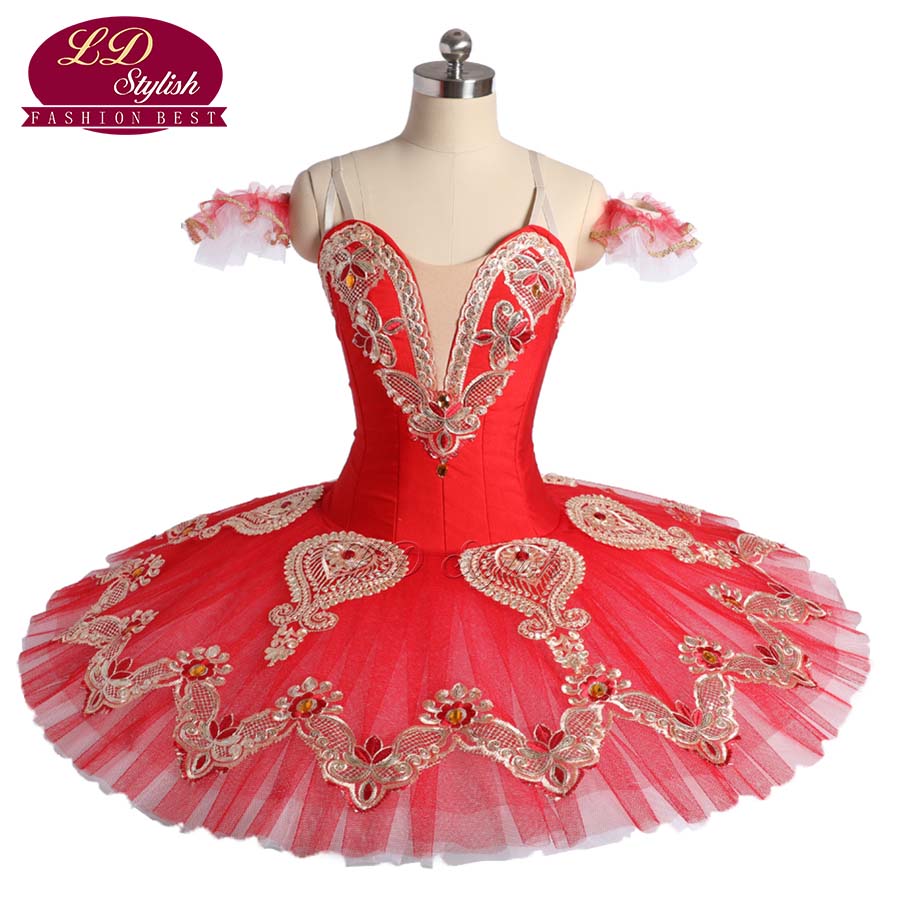 2020 New Arrival Adult Red Professional Ballet Tutu Stage Wear The