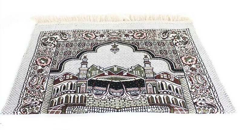 

70*110cm Islamic Muslim Prayer Mats Carpets Salat Musallah Praying Rug Tapis Carpet, Color as picture