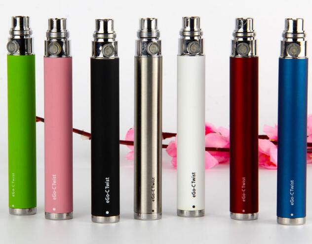 

eGo-c Twist Battery Electronic Cigarette Variable Voltage Battery 3.2-4.8V 650mah 900mah 1100mah Vision Spinner eGo Kit E cigarette CE4 MT3