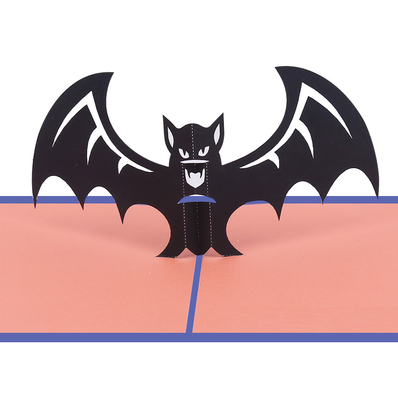 

bat greeting cards halloween kids gift cards festive party supplies party favors 3D pop up cards