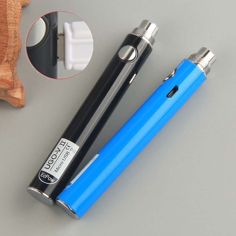 

Vape UGO V II battery E Cigarette Pass Through 650mah 900mAh with Micro USB Cable eGo eVod 510 Thead ECigs Vaporizer