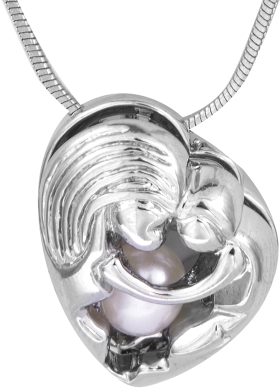

New Hot Sale Top Grade Mother-daughter Cage Pendant Stainless steel color Novelty shape Mother's Day gift P125