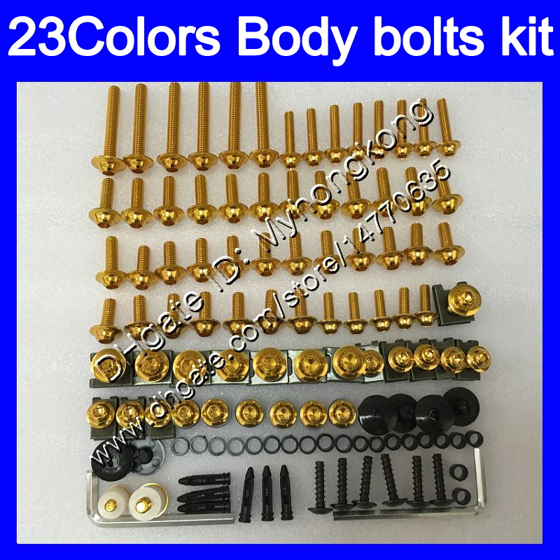 

Fairing bolts full screw kit For KAWASAKI ZX7R 00 01 03 ZX-7R ZX750 ZX 7R 2000 2001 2002 2003 Body Nuts screws nut bolt kit 25Colors, No.12