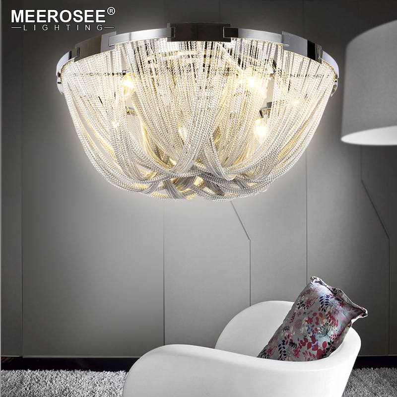 

Modern Chandeliers Indoor Lighting Fixture Flush Mounted Pendant Lamps Chain Light for Living room Hotel Project Aluminum Chain Lamp