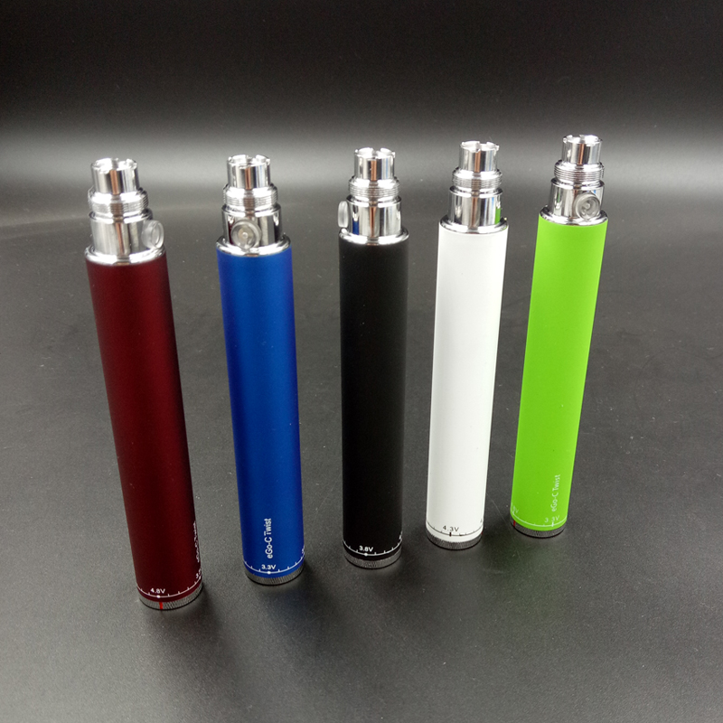 

EGo-c Twist Battery Electronic Cigarettes Variable Voltage 3.2-4.8V 650mah 900mah 1100mah eGo Kit E cigarette For CE4 MT3 Tank Vaporizer