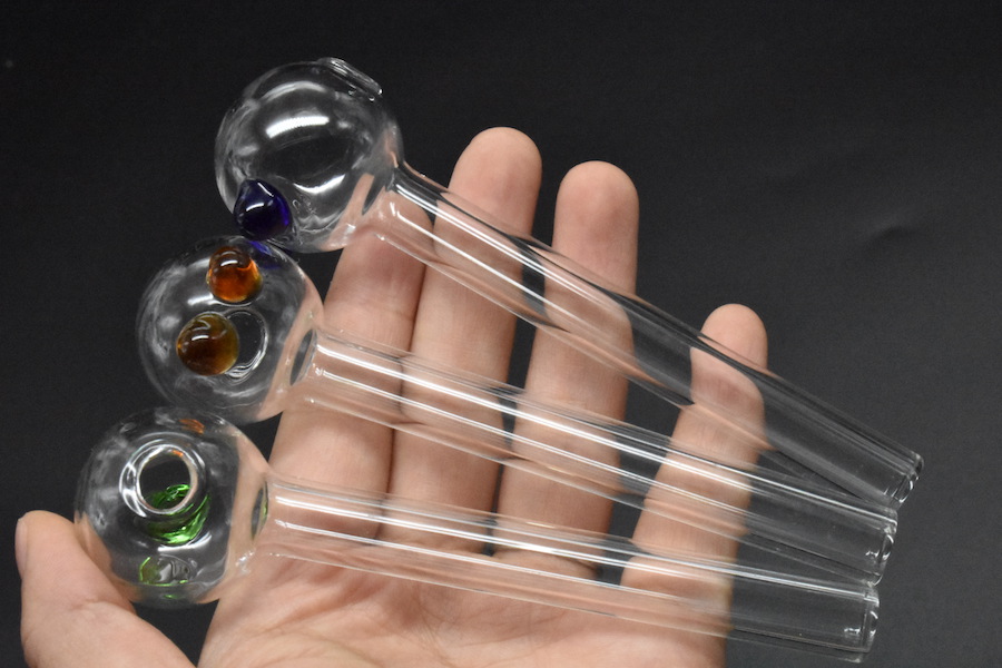 wholesale 12cm thickness Pyrex Pyrex Glass oil burner pipe big clear glass oil burner glass tube water pipe bong for smoking oil pipe-image-414027004