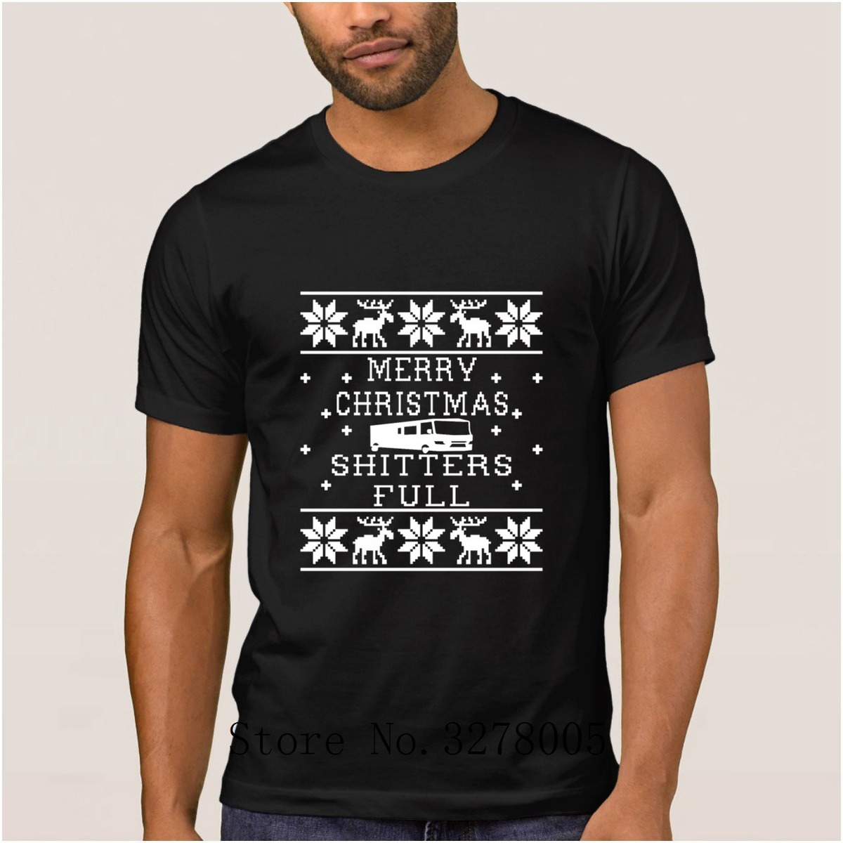 Karakter Mizah Merry Christmas Shitters Tam Noel Tatil T Gömlek Erkekler 2018 erkek T Shirt