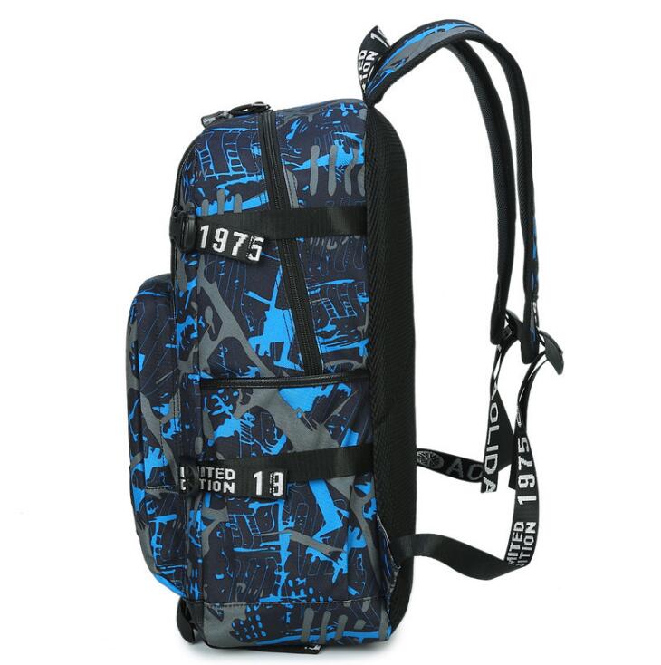 

Schoolbag Canva+Oxford fabric fabric Backpack The leisure fashion Striped backpack Outdoor travel bags High-capacity Knapsack A15, Multi