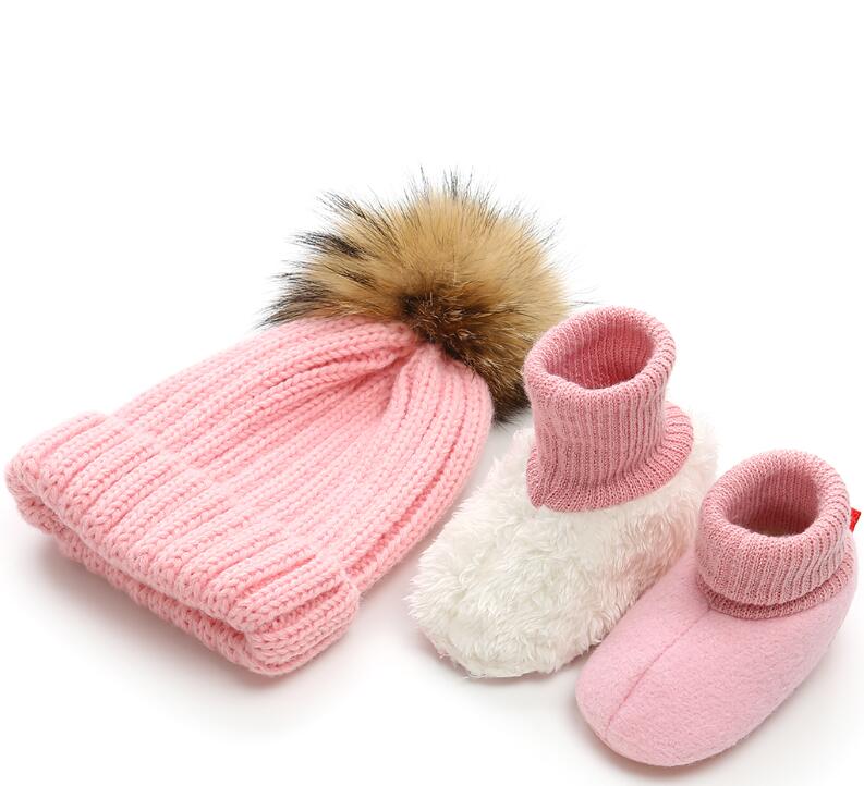 

Newborn Photography Props Baby Boys Girls Knitted Hat & Baby Shoes Soft Sole Crochet Knitted Clothing Accessories Costume Outfit, Brown