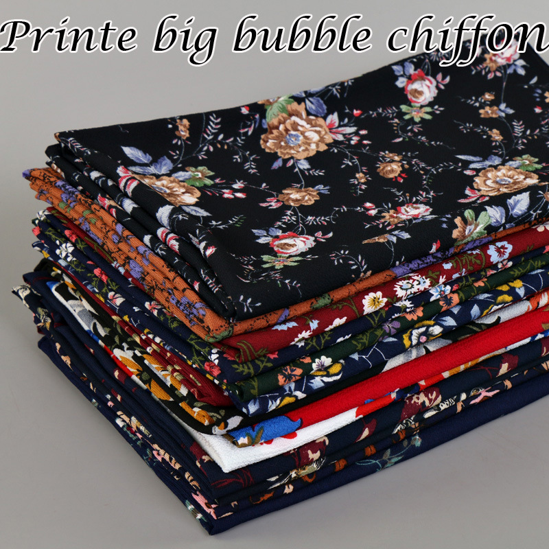 28 Colors High-End Sweet Fashion Printing Bubble Pearl Chiffon Scarves Wholesale High-Quality Scarves Bubble Towel Scarf Thicken Dense