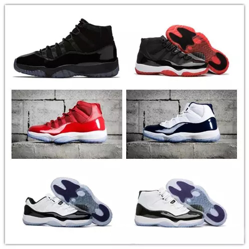 

11 Prom Night Cap and Gown Blackout Win Like 82 96 Gym red Chicago Midnight Navy Basketball shoes 11s Bred Space Jam Concords Sports Sneaker, 3 midnight navy