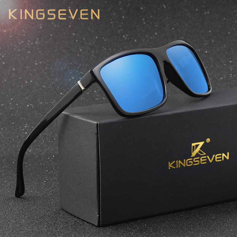 

KINGSEVEN Vintage Style Sunglasses Men UV400 Classic Male Square Glasses Driving Travel Eyewear Unisex Gafas Oculos S730