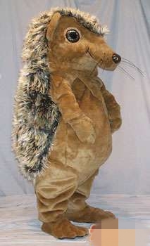 

Custom Brown Hedgehog mascot costume Adult Size free shipping, Red