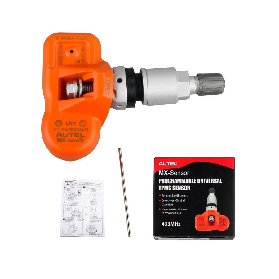 

V4.09 Autel MX-Sensor 433MHZ/315MHZ Universal Programmable TPMS Sensor Specially Built for Tire Pressure Sensor Replacement Best Quality