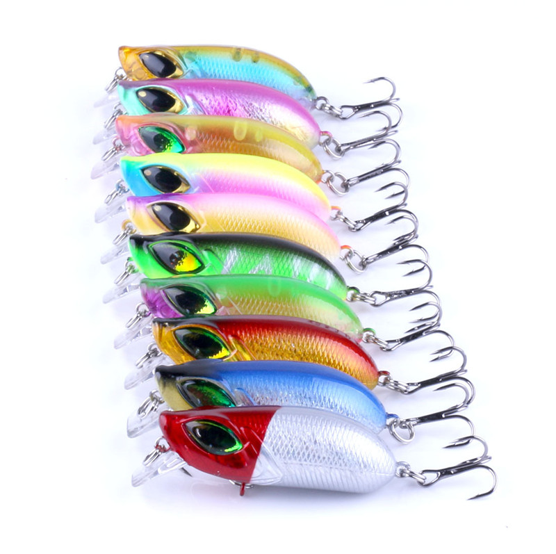 

New Rattlin Atificial Plastic Crank Bait 5.5cm 8g Big 3D Eyes Alice mouth Striped bass lure