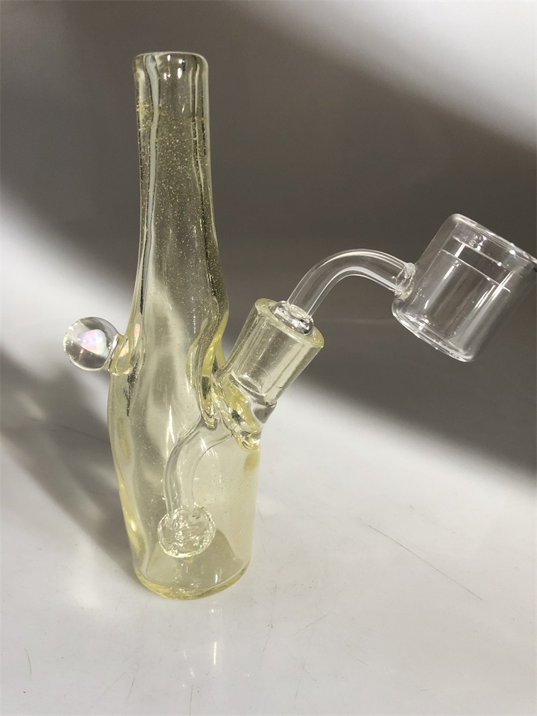 

Opal decoration US imports CFL reaction glass material mini rig Glass Bongs 14mm Gift quartz banger Smoking Glass Pipes Colorful