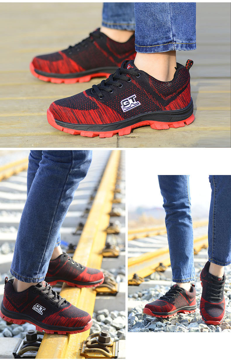 breathable mesh work shoes