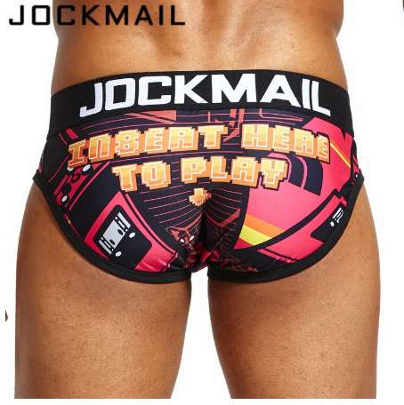 

New JOCKMAIL Sexy Mens Underwear briefs Cuecas playful printed Gay Underwear calzoncillos hombre slips Male Panties