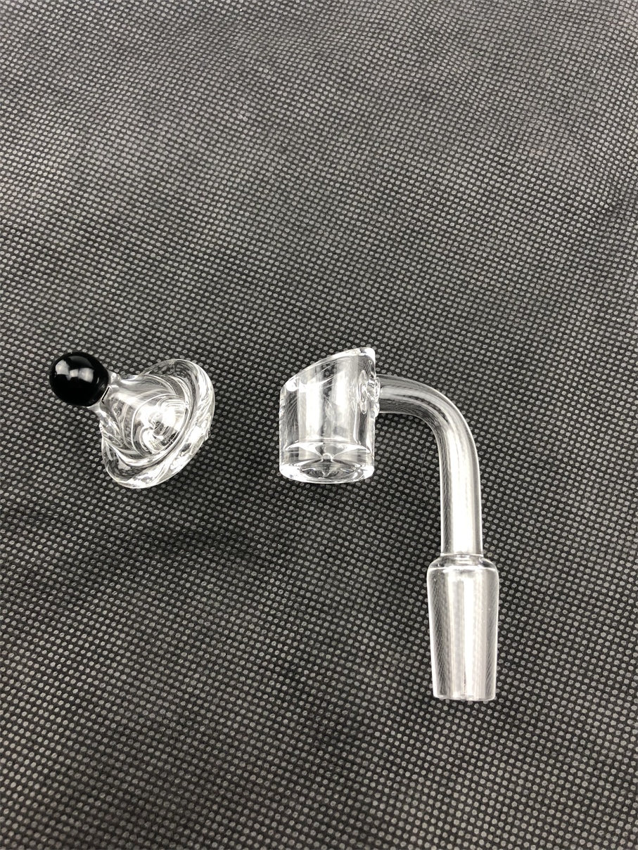 

New Design Quartz Thermal Banger Nail With 20mm Double Tube Quartz Thermal Banger For Oil Rigs Glass Bongs