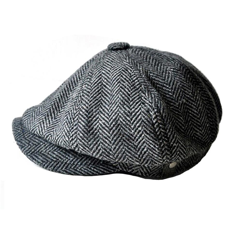 

Fashion newsboy caps for men and women hats gorras planas designer cap Leisure and wool blend canned koala flat cap free shipping, Grey
