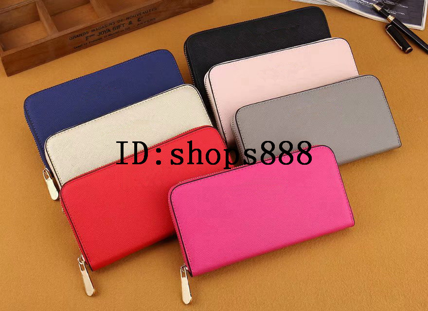 

NEW 2019 MICHAEL ISABEL famous brand fashion single zipper cheap luxury designer women pu leather wallet lady ladies long purs 0022, Red;black