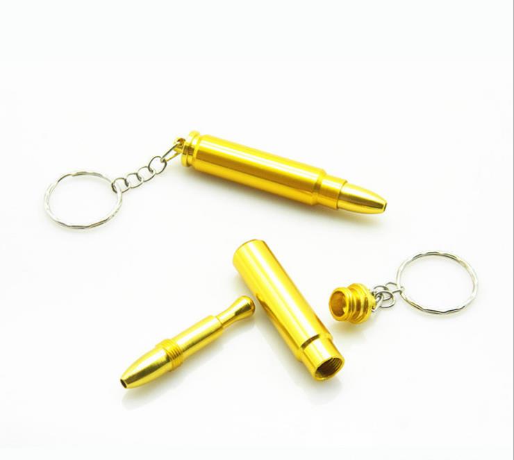 

Mini bullet key lock, metal small pipe, gold portable filter cigarette holder, pipe