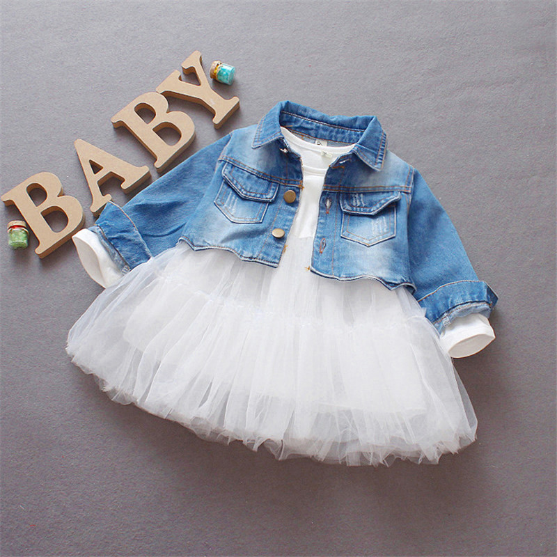baby girl blue jean dress