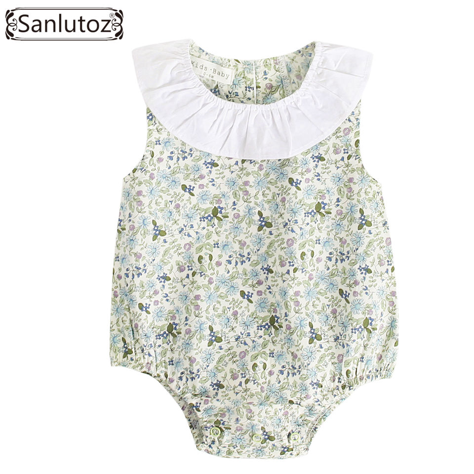 Sanlutoz Princesse Barboteuses b/éb/é Filles Coton Nouveau n/é Enfant Filles Fleur v/êtements