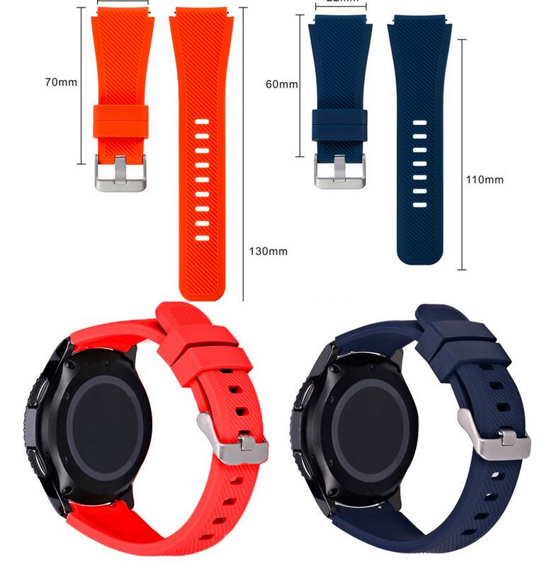 

11 Color Silicone Watchband for Gear S3 Classic/ Frontier 22mm Watch Band Strap Replacement Bracelet for Samsung Gear S3 R760