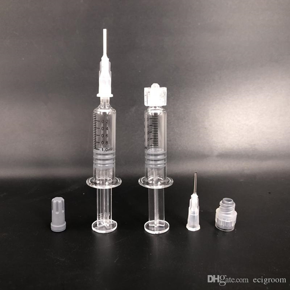 

1ml Luer Lock Luer Head Glass Syringe with Measurement Mark Luer Head Syringe Thick Oil Vaporizer thick oil dab tool