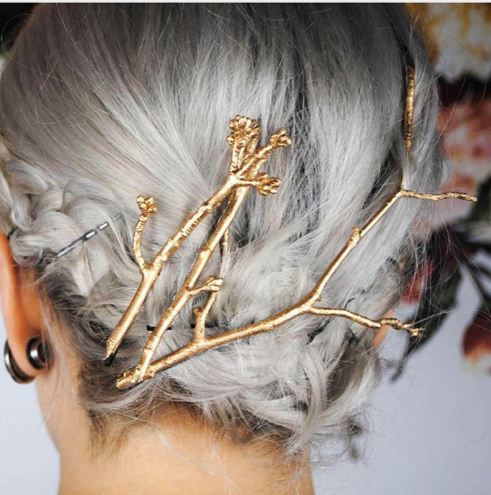 

Elegant Metal Tree Branch Hairpins Hair Clips for Women barrettes Female Headwear Alloy Hair Accessories Hair Clip New
