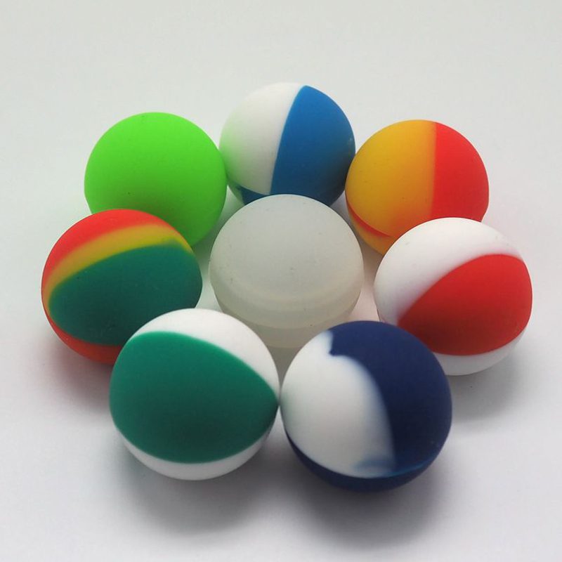 

Hot sale Ball Shape Round Shape Silicone Container Nonsolid Color Pure Color Dry Herb Jars Dab for Dry Herb Atomizer AGO Wax Vaporizer