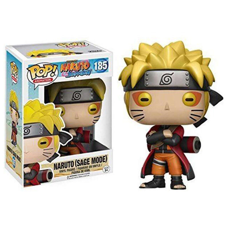 

Funko Pop Animation:Naruto - Naruto Six Path / Sage Mode Vinyl Action Figure With Box #185/#186 Gift Doll Toy, As picture