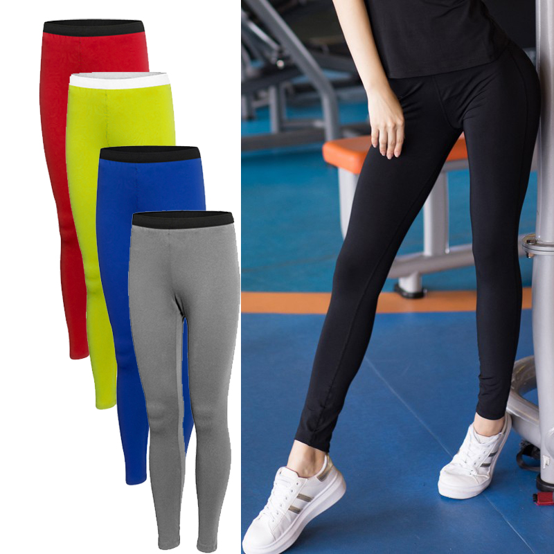 skinny girl wearing leggings