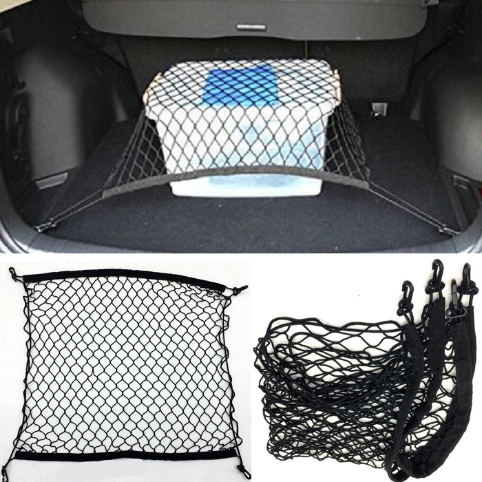 

4 Hook Car Universal Trunk Cargo Net Mesh Storage Organizer holder Auto Accessories