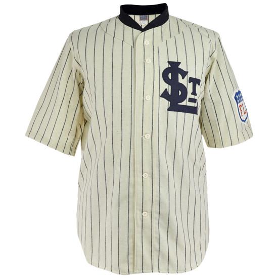 

St. Louis Terriers 1914 Home Jersey 100% Stitched Embroidery Vintage Baseball Jerseys Custom Any Name Any Number Free Shipping, Blue;black