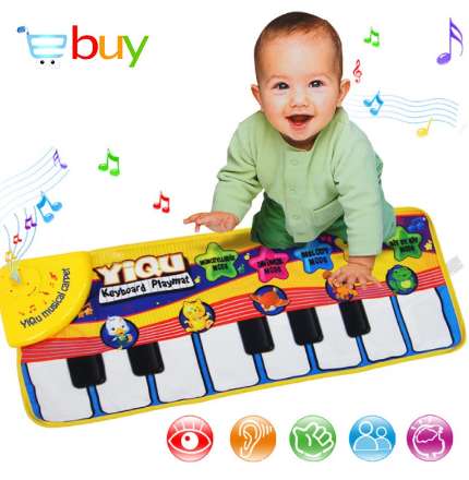 baby play piano mat
