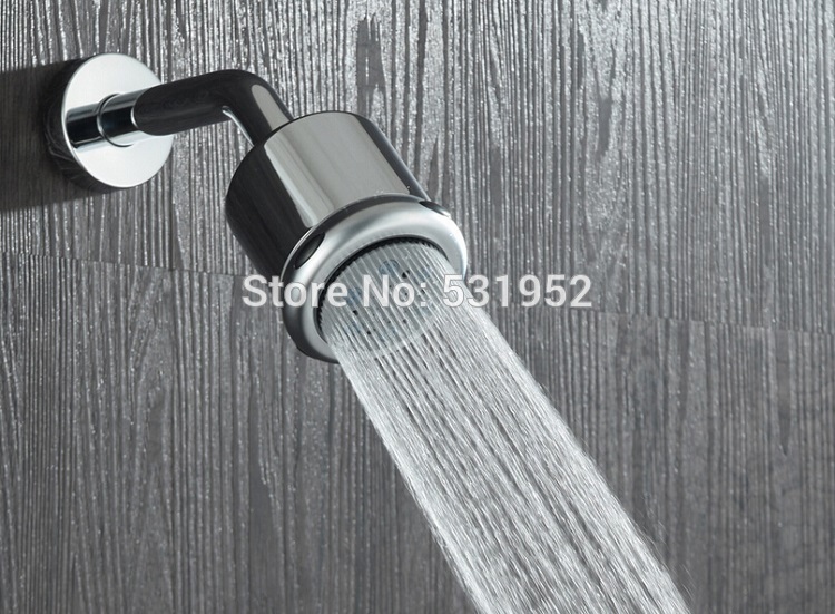 

High Quality New ABS Pressurized Rain Shower 3-Jet Shower Head Chrome Plated Top Spray 3 Function