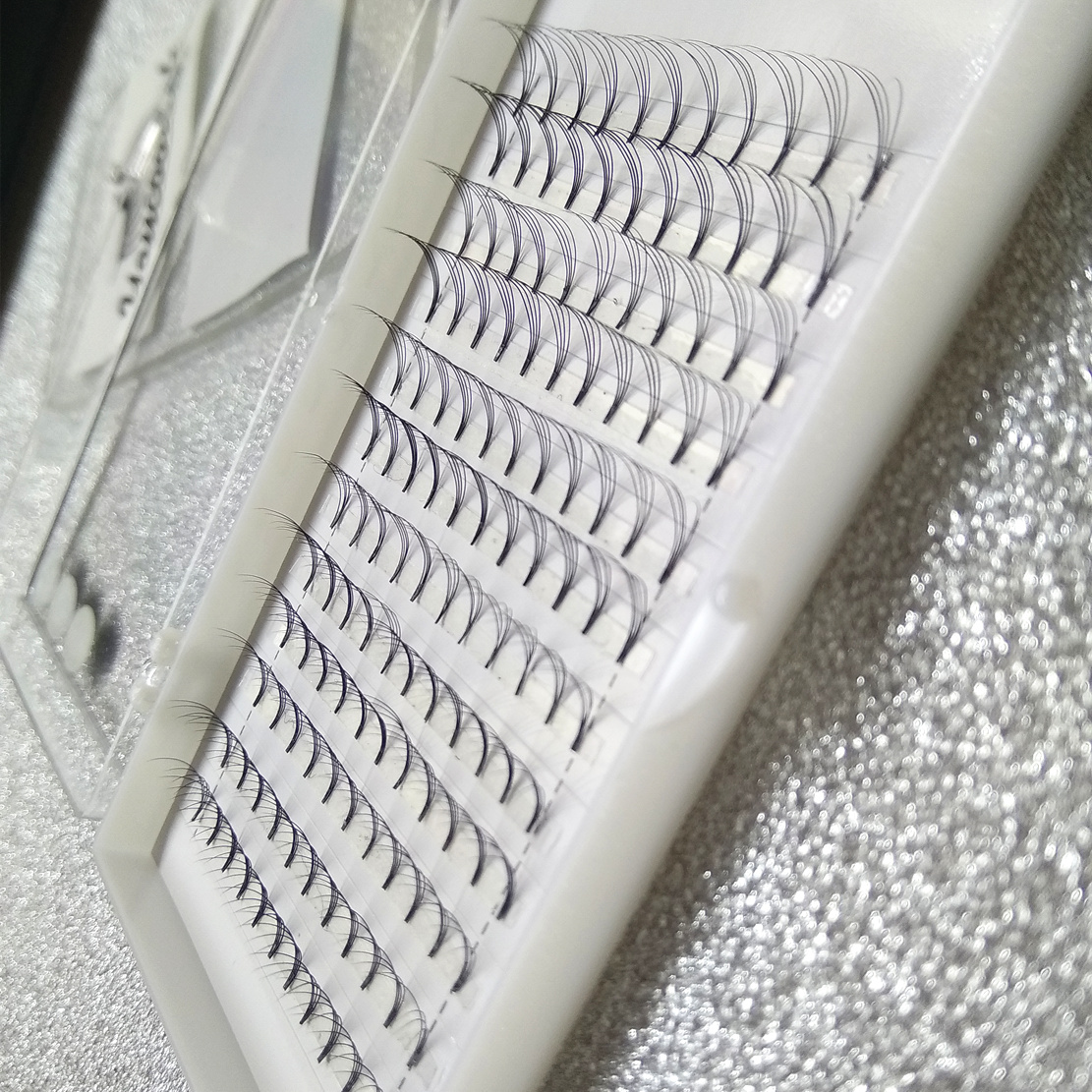 

Short stem Premade Fan 4D Volume Fans Eyelash Extensions handmade luxury 4stands Lashes quality 8-15mm