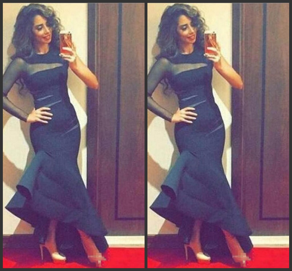 

Sheer One Long Sleeves Evening Gowns High Low Ruched Satin Formal Party Dress South African Cocktail Dress Black Mermaid Prom Dresses AW464, Light purple