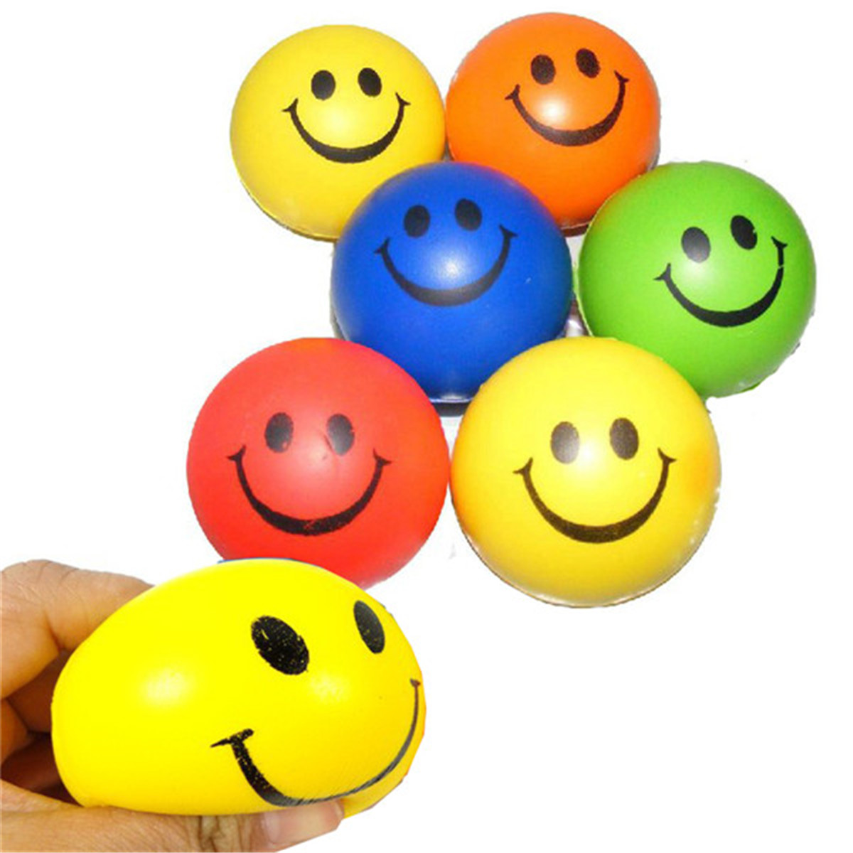 Animal Print Soft Spongy Bouncy Balls Kids Foam Ball Toy Christmas Gift