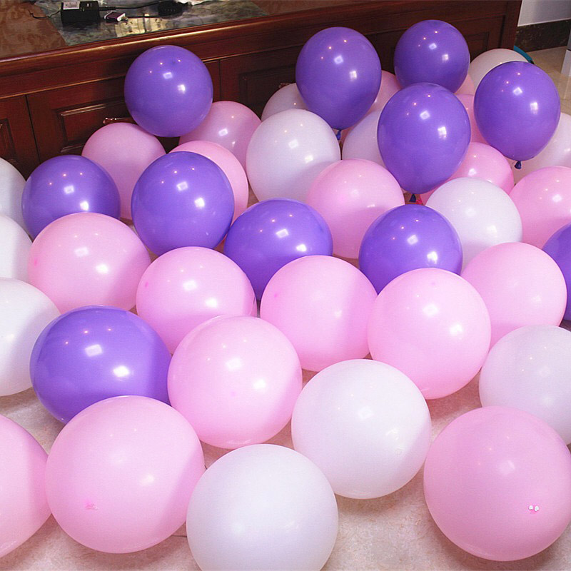 Unicorn Balloons Purple Pink Latex Balloon Heart Foil Balloons For