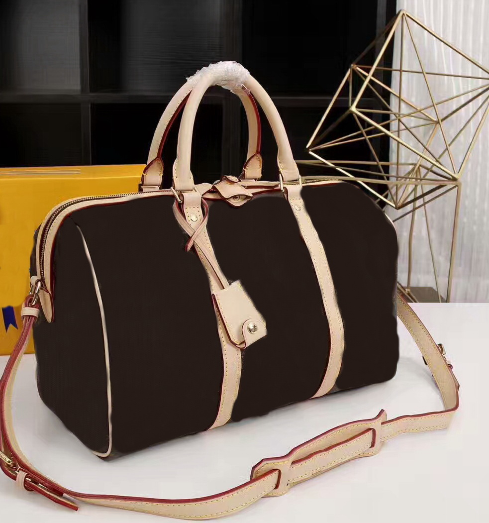 

Famous Brand Women Genuine leather Messenger bag 2018 handbag Travel bag CX#61 With Straps M42426 Luggage Wallets Have dust bags, Brown