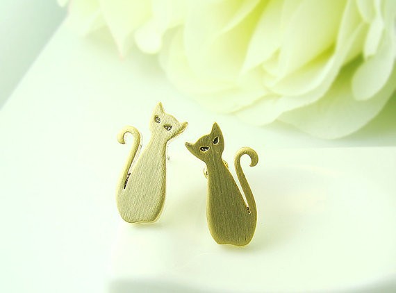 

Fashion new style silvering earrings beautiful Cartoon stud earrings stud earrings for women wholesale free shipping, Golden;silver