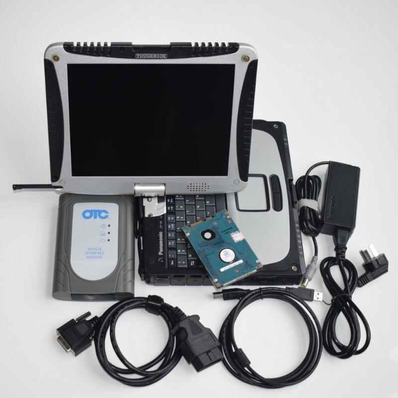 

otc it3 for toyota diagnostic tool software installed in laptop cf-19 touch screen ready to use Global Techstream GTS connector