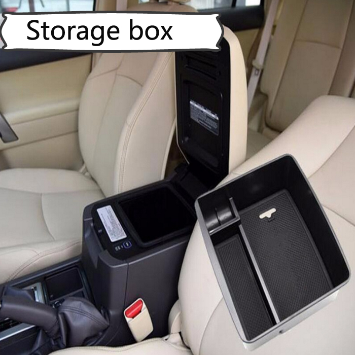 

Central armrest container holder tray storage box for Toyota Land Cruiser Prado 2004-2016 car organizer accessories, car styling