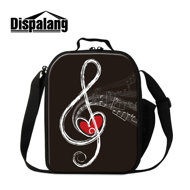 

Good Quality Canvas Isothermic Bags For Children Small School Lunch Bags Musical Note Thermal Insulated Cooler Bag Lunch Box For Women Kids, As the picture show