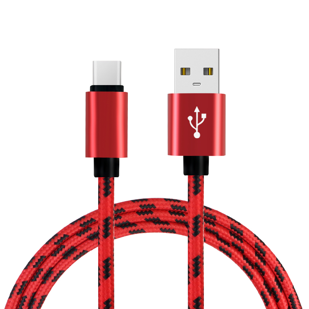 

1M/2M/3M Braided USB To Type C Data Sync Charger Charging Cable for Xiaomi 6 Samsung S8 S9 note8 9