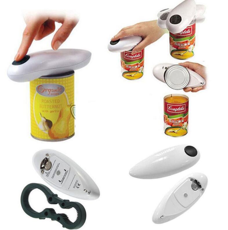 

Automatic Can Jar Opener Tins Open Tool Cordless Battery Operated Electric Tin Bottle Openers EEA341 12pcs