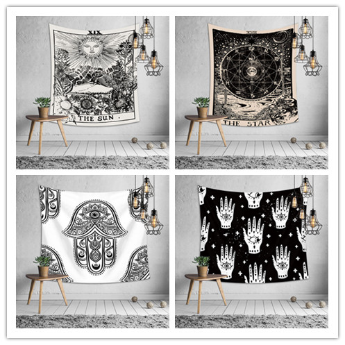 

Bedroom wall hanging tapestry decoration Euramerican divination astrology printing tablecloth bed sheet yoga mat beach towel party backdrop